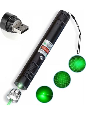 Yeşil Lazer Usb Şarjlı Danger