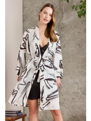 Pierre Cardin  Saten Emprime Gecelik & Sabahlık Takım  - 2430