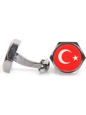 Tr10fashion Ay Yıldız Logo Kravat Mendil Hediyelik Set