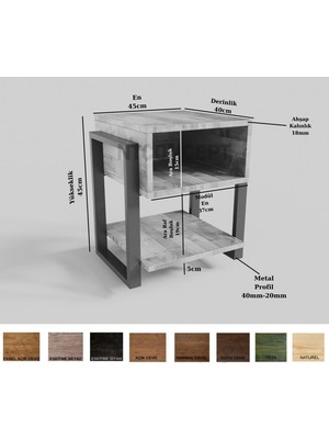 Ntconcept Kei Masif Ağaç Komidin