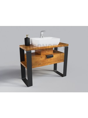 Ntconcept Ipek Masif Ahşap Lavabo Dolabı Hilton