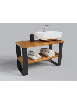 Ntconcept Sien Masif Ahşap Lavabo Dolabı Hilton