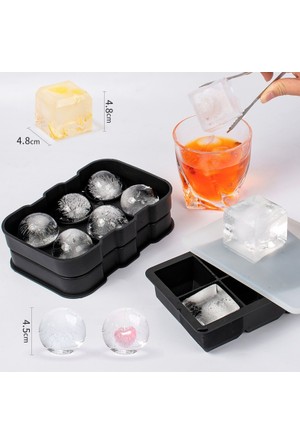 Ice Cube Tray Folding Ice Maker Silicone Mold 18-cell Bar Accessories – The  Izin Store