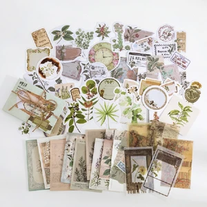 Sf Scrapbook Scrapbook, Scrapbooking 60 Parça Bitki Temalı Bullet Journal Set