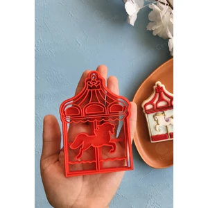 Atlı Karınca Hamur Şekillendirici / Kurabiye Kalıbı / Seramik / Oyun / Polimer Kil / 8X11 cm