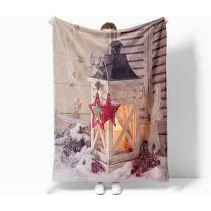 Erays Home Yılbaşı & Christmas Desenli Polar Tv Battaniyesi