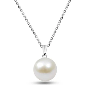925 Ayar Gümüş Sade İnci Kolye