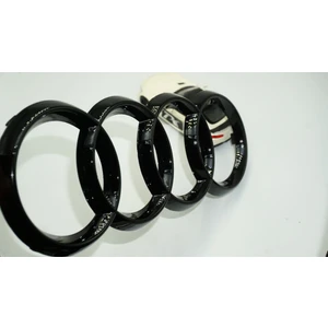 Audi A3 A4 A5 A6 Ön Panjur Izgara Halka Parlak Siyah Abs Logo Amblem
