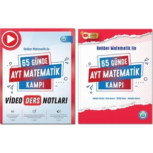 Rehber Matematik ile 65 Günde AYT Matematik Video Ders Notları ve Kamp Kitabı 2025