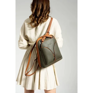 Miami Polo 1206 Ardıç Deri Kadın Sırt Çanta Bayan Omuz Çanta