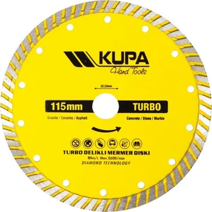 Kupa Hırdavat Kupa Elmas Turbo Daire Testere Kesme Taşı 115 Mm.