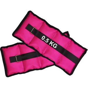 El ve Ayak Bilek Ağırlığı 2x0.5kg Kum Torbası Korsesi Ağırlık Kas Güçlendirmek 1 Çift Pembe Set
