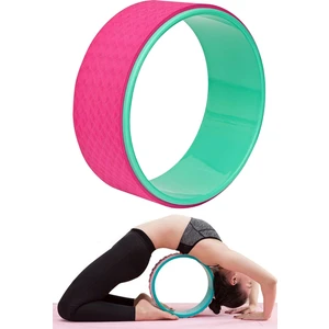 Yoga Wheel Yoga Halkası Yoga Tekerleği Pilates ve Yoga Balance Pembe-Yeşil