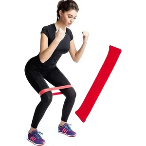 Aerobik Band Pilates Plates Yoga Fitness Squat Çalışma Lastiği Latex Egzersiz Kırmızı