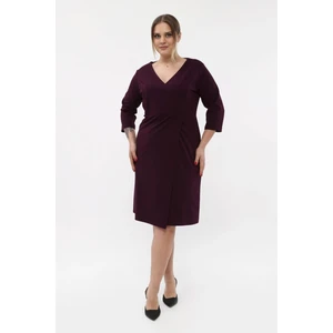 Işıltı Abiye Esnek Kumaş Midi Abiye Elbise