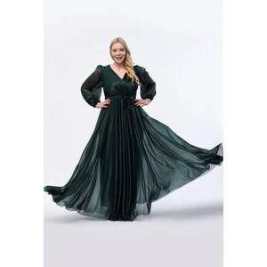 Işıltı Abiye Uzun Simli Tül Abiye