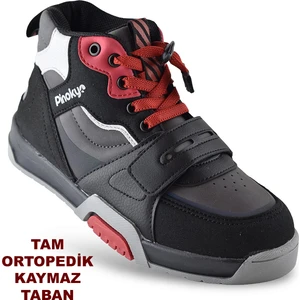 Istanbul Ortopedik Bağcıklı Cırtlı Unisex Çocuk Bot Ayakkabı Kışlık Çocuk Bot