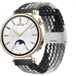 Huawei Watch Gt 4 41MM Ile Uyumlu 18MM Metal Klips Solo Fiberlink Örgü Kordon