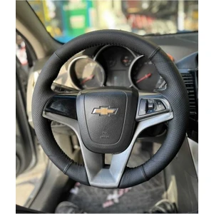 Dk Direksiyon Chevrolet Aveo 2011-2014 Araca Özel Direksiyon Kılıfı Noktalı Düz Deri