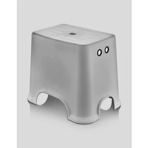 Banyo Taburesi Çok Amaçlı Tabure Kaymaz Ayakalı MAX-140KG Taşıma Kapasitesi-Açık GRI-5171-84G