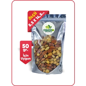 Şeffaf Metalize Kilitli Doypack 8,5X14,5 (50 Gr.) - 500 Adet