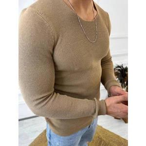 Elku Moda Kazak Örme Tüylenmez Naturel Pamuk Kazak Slim Fit Triko Dar Kesim Body Kazak