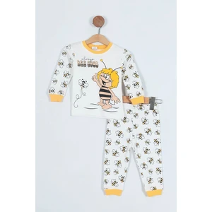 Bilge Trend Arı Maya Baskılı Bebek Çocuk Pijama Takımı