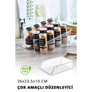 Çok Amaçlı Içecek, Buzdolabı & Dolap Içi Düzenleyici Büyük Boy