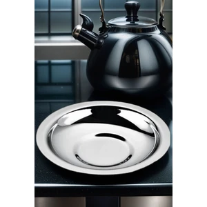 18 Li Metal Çay Tabağı Veneta Design Seti