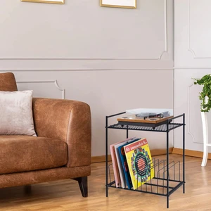 Akis Home Plak ve Pikap Sehpası Metal Siyah