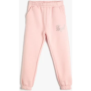 4Wkg40074Ak 274 Pembe Kız Çocuk Pamuk Jersey Eşofman Altı