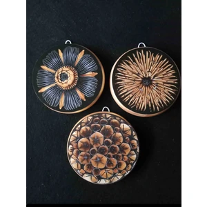 Zeymin Art Soyut Temalı 3 Lü Duvar Süsü