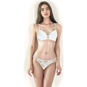Dode Flora Le Jardin Kadın 5055-B Destekli Dolgulu Dantelli Ipli Sütyen Takımı
