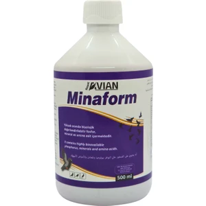 Royal Ilaç Minaform 500 Ml. Kafes Kuşlarında Kabuk ve Fosfor Desteği