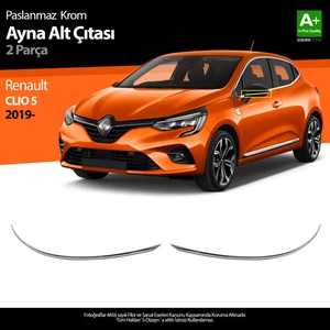 Renault Clio 5 Krom Ayna Alt Çıtası 2 Parça 2019 ve Üzeri A+Kalite
