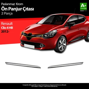 Renault Clio 4 HB Krom Ön Panjur 2 Prç. 2012 Üzeri