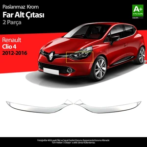 Renault Clio 4 HB Krom Far Alt Çıtası 2012-2016