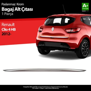 Renault Clio 4 HB Krom Bagaj Alt Çıtası 2012 Üzeri