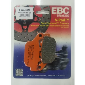 FA496V 2014-2023 Honda Nc 750 x Uyumlu Arka Fren Balatası Yarı Sinterli Balata