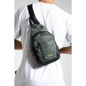 Kasva Deri Unisex Keten Kumaş Su Geçirmez Çanta, Çapraz Askılı Omuz ve Göğüs Çantası, Body Bag,