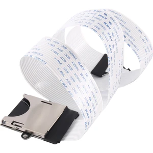 Sd Kart Dişi Tf Mikro-Sd Erkek Esnek Hafıza Kartı Uzatma Kablosu Okuyucu Tf - Microsd Adaptör Kablosu (480MM) (Yurt Dışından)