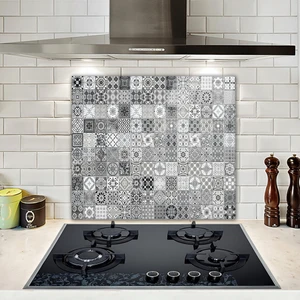 Karakalem Çizim | Cam Ocak Arkası Koruyucu | 52cm x 60cm