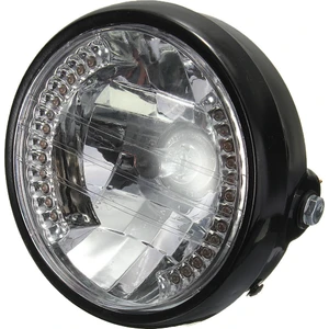 7 Inç Motosiklet Yuvarlak Far Halojen H4 Işık Lambasıbobber Için (Yurt Dışından)