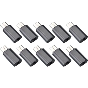 10 Adet USB C 3.5 mm Kulaklık Jak Adaptörü Tip C ile Uyumlu Kulaklık Yardımcı Kablo Dijital Dönüştürücü Siyah (Yurt Dışından)