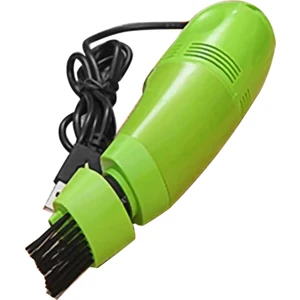 USB Bilgisayar Klavye Elektrikli Süpürge Mini Masaüstü Toz Süpürgesi Toplayıcı El Masa Temizleme Aracı Yeşil (Yurt Dışından)