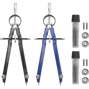 Kilitli Profesyonel Pusula, Geometri Pusula, 6 Inç Yaylı Pusula, Hassas Pusula Matematik, Taslak Pusula, Pusula Çizimi (2 Paket) (Yurt Dışından)