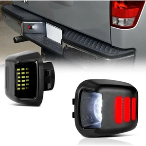 Araba LED Plaka Işıkları Arka Işık Su Geçirmez Kuyruk Lambası Nissan Navara D40 Frontier Titan 2007-2016 (Yurt Dışından)