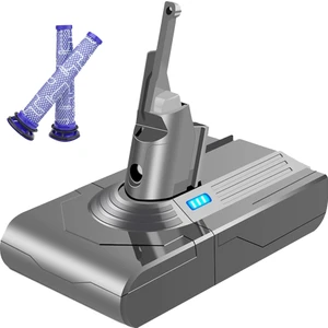 Dyson V8 Piller Için 21,6V V8 Adaptörü + 2xpre-Filter Şarj Edilebilir (Yurt Dışından)