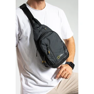 Kasva Deri Unisex Keten Kumaş Su Geçirmez Çanta, Çapraz Askılı Omuz ve Göğüs Çantası, Body Bag,