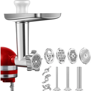Kitchenaid Stand Mikserleri Için 1 Takım Metal Gıda Öğütücü Aparatı, Kıyma Aparatı Dahildir (Yurt Dışından)